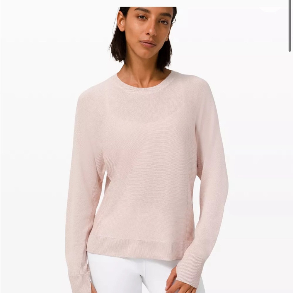 Lululemon Cashlu Knit Pullover in Pink Bliss - Picture 1 of 12
